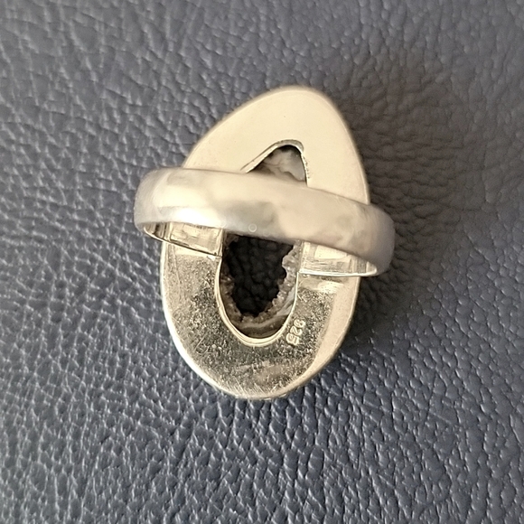 Geode Ring Sterling Silver - Picture 2 of 4